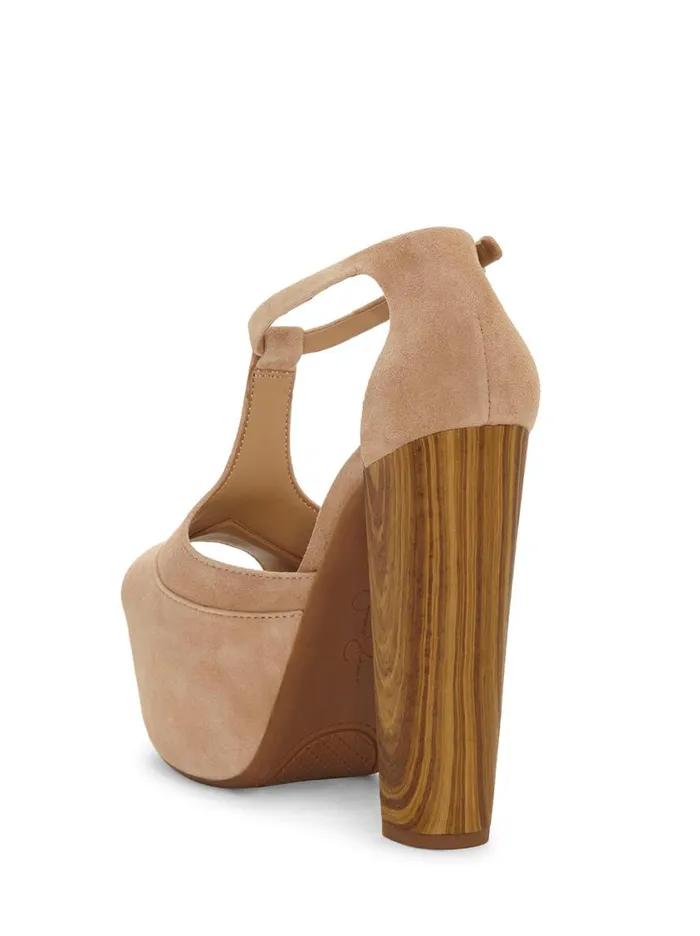 Women Platforms Jessica Simpson Dany TStrap Platform Sandal In Sand