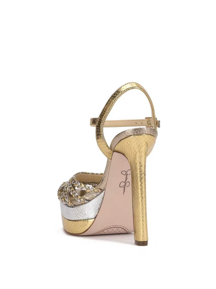 Women Platforms Jessica Simpson Inaia Braided Platform Sandal In Gold