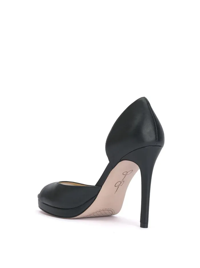 Women Platforms Jessica Simpson Kimli Peep Toe Pump In Black