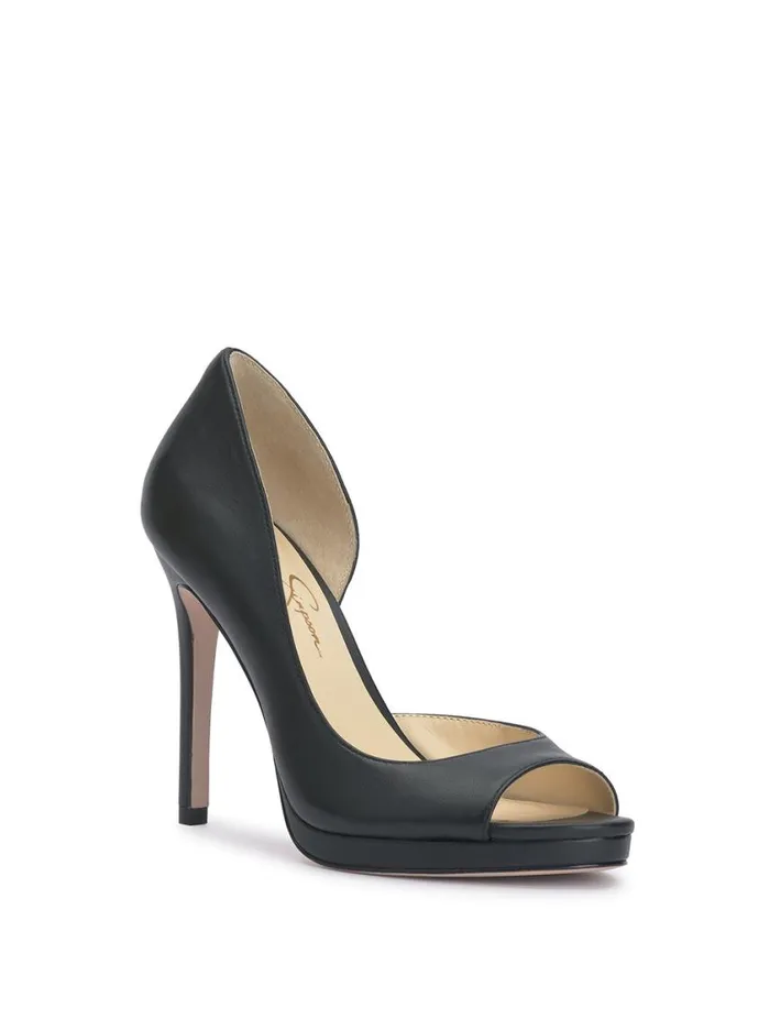 Women Platforms Jessica Simpson Kimli Peep Toe Pump In Black