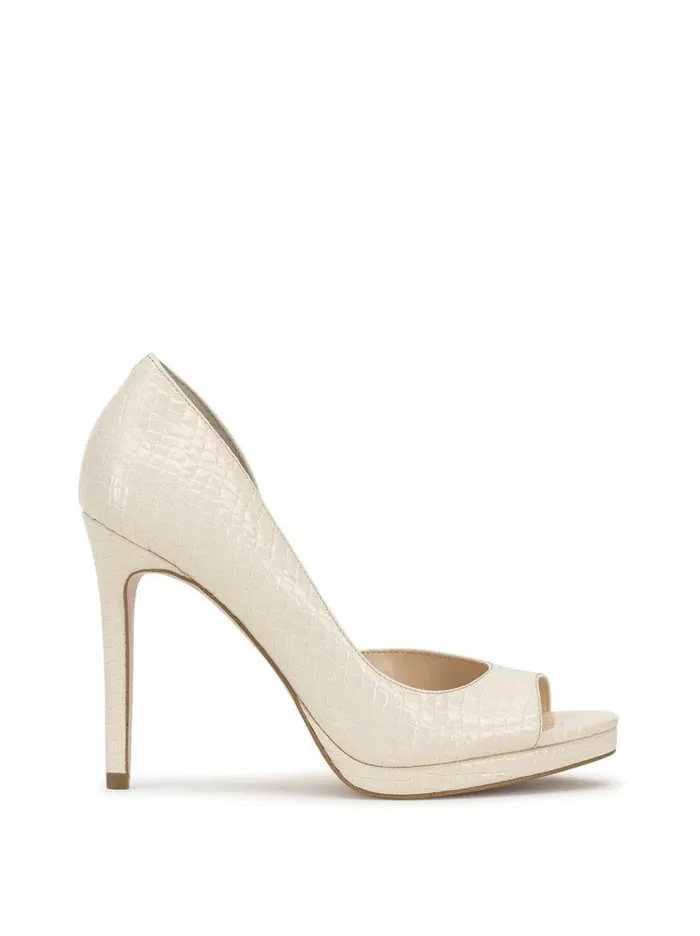 Women Platforms Jessica Simpson Kimli Peep Toe Pump In Bone