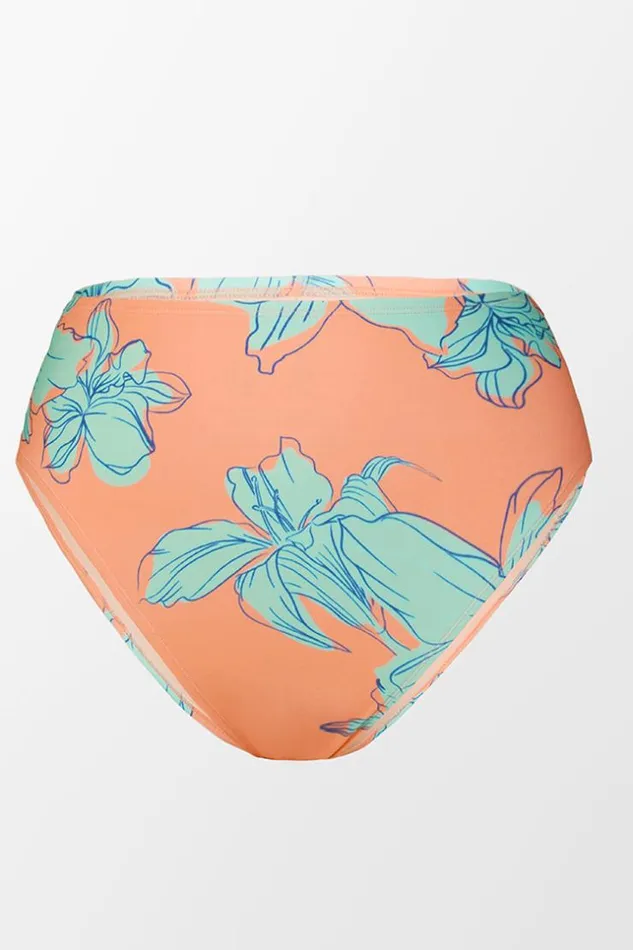 Women Plus Size and Curve Bikinis Cupshe Blooming Flowers Mid Rise Hipster Plus Size Bikini Bottom Multicolor