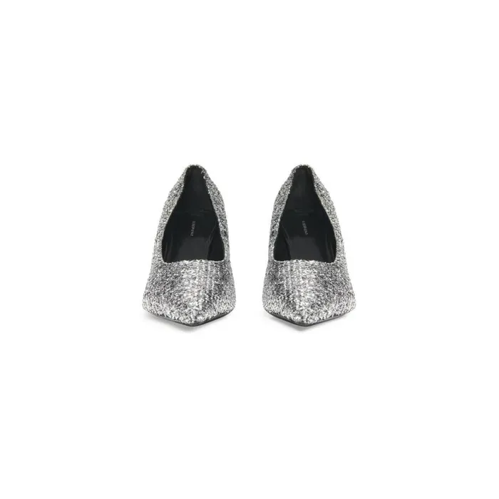 Women Pumps and Heels Balenciaga Square Knife 80mm Pump In Silver