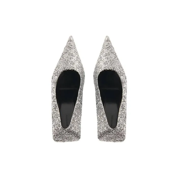 Women Pumps and Heels Balenciaga Square Knife 80mm Pump In Silver