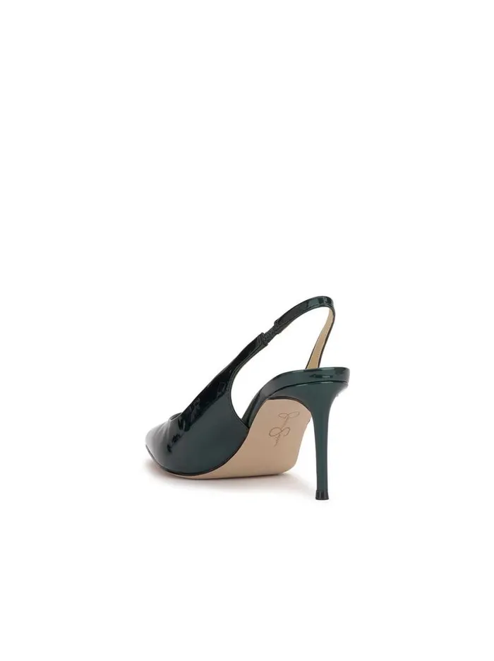 Women Pumps Jessica Simpson Souli Sling Back Heel In Dark Teal