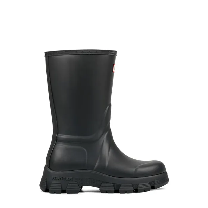 Women Rain Boots Hunter Boots Micah Lug Sole Waterproof Rain Boots Black