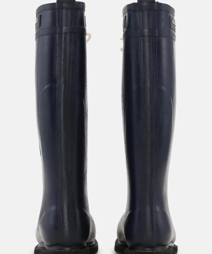Women Rainboots Long Ilse Jacobsen Long Rubber Boots 8211 Dark Indigo
