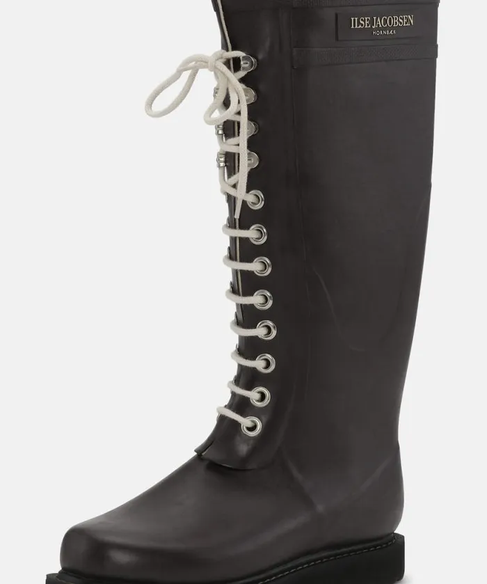 Women Rainboots Long Ilse Jacobsen Long Rubber Boots 8211 Ganache