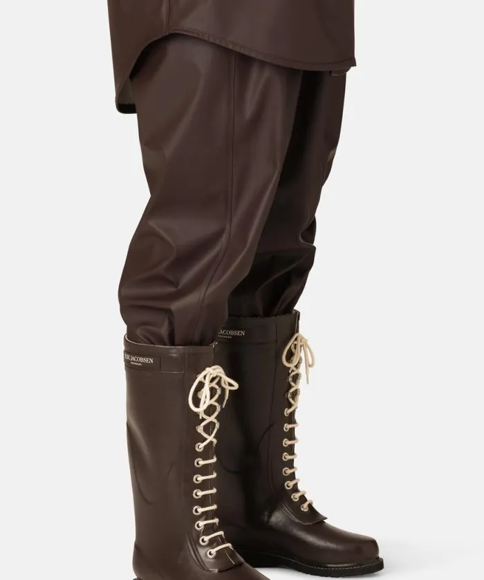 Women Rainboots Long Ilse Jacobsen Long Rubber Boots 8211 Ganache