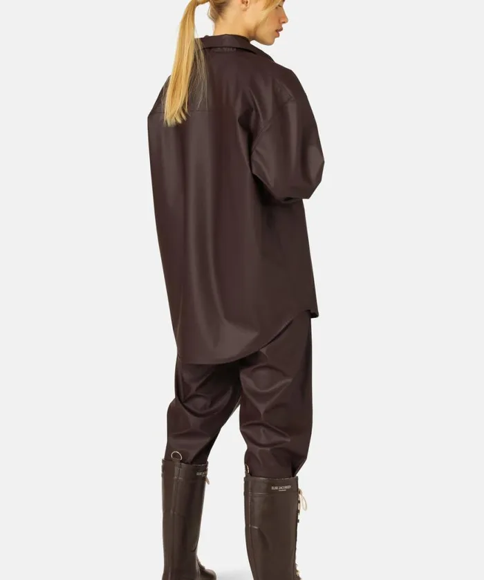 Women Rainboots Long Ilse Jacobsen Long Rubber Boots 8211 Ganache