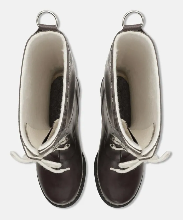 Women Rainboots Long Ilse Jacobsen Long Rubber Boots 8211 Ganache