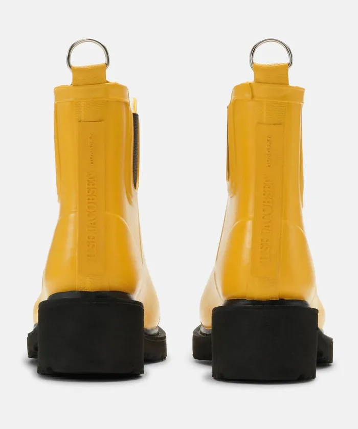 Women Rainboots Short Ilse Jacobsen Short Rubber Boots With High Heel 8211 Cyber Yellow Women Rainboots Short Ilse Jacobsen Short Rubber Boots With High Heel 8211 Cyber Yellow