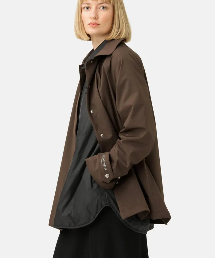 Women Raincoats Ilse Jacobsen Rain Jacket 8211 Chocolate Brown