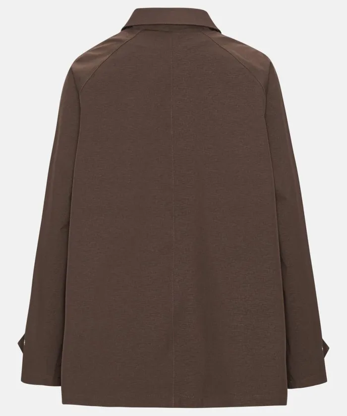 Women Raincoats Ilse Jacobsen Rain Jacket 8211 Chocolate Brown