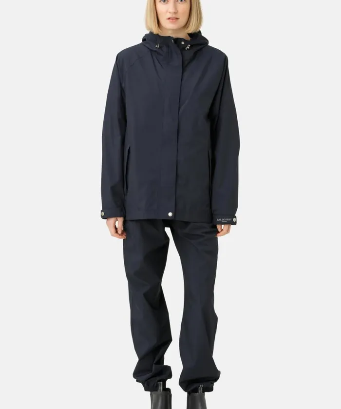 Women Raincoats Ilse Jacobsen Rain Jacket 8211 Dark Indigo