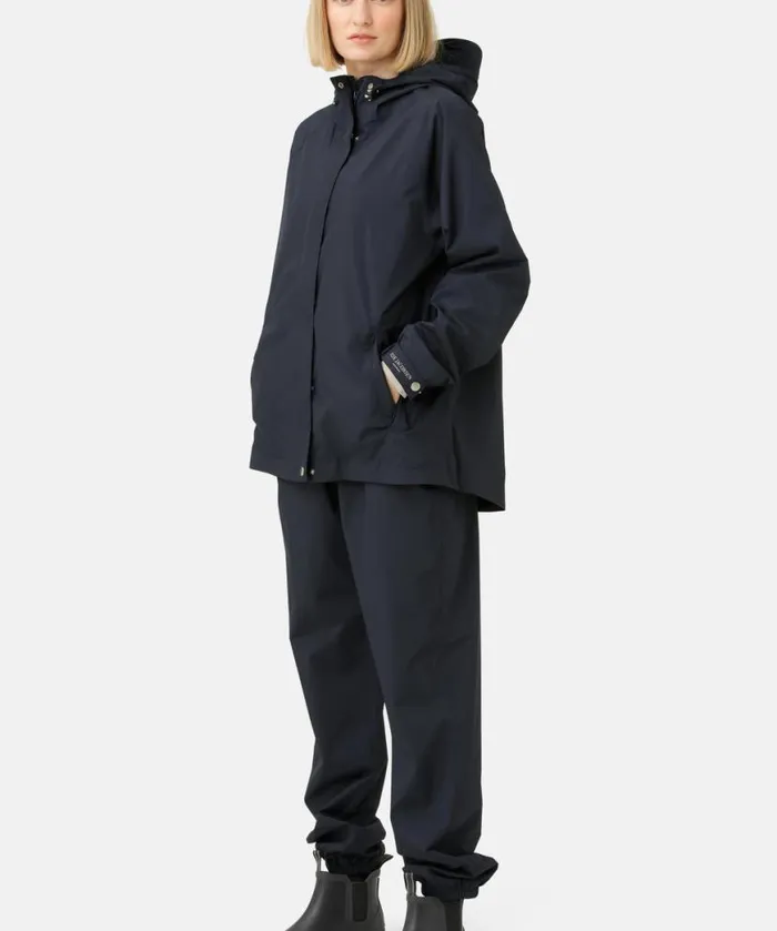 Women Raincoats Ilse Jacobsen Rain Jacket 8211 Dark Indigo