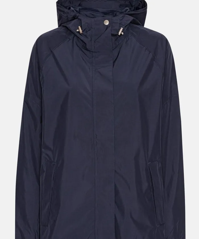 Women Raincoats Ilse Jacobsen Rain Jacket 8211 Dark Indigo