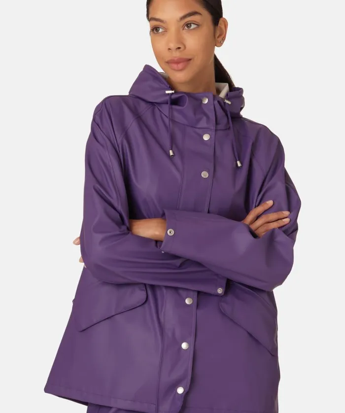 Women Raincoats Ilse Jacobsen Rain Jacket 8211 Purple Rain Women Raincoats Ilse Jacobsen Rain Jacket 8211 Purple Rain
