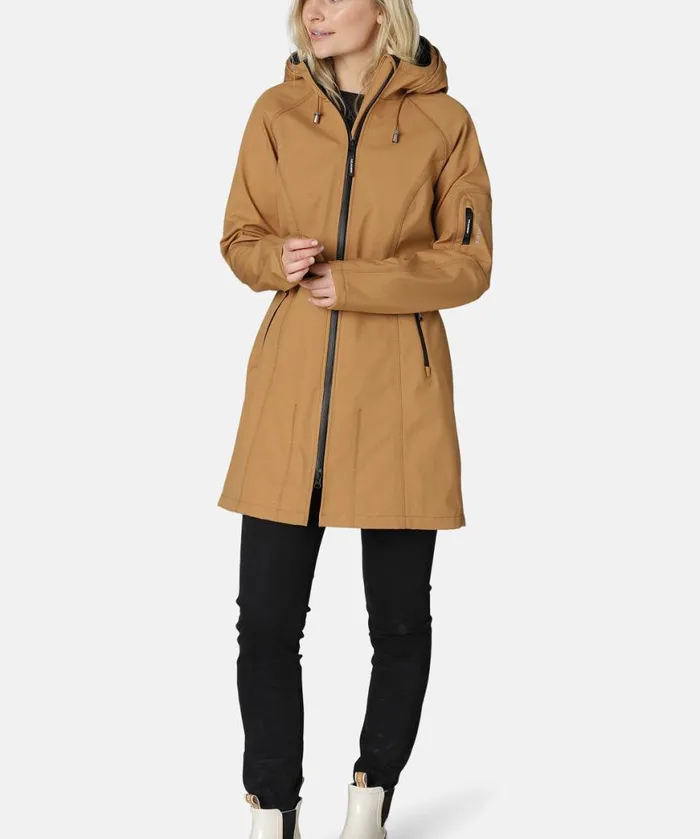 Women Raincoats Ilse Jacobsen Raincoat 8211 Cashew