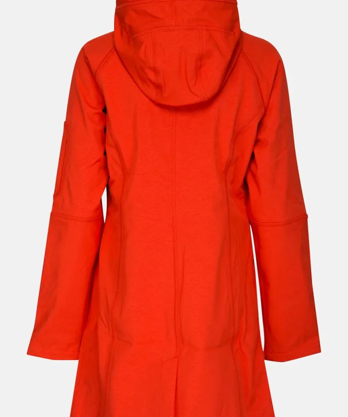Women Raincoats Ilse Jacobsen Raincoat 8211 Warm Orange Women Raincoats Ilse Jacobsen Raincoat 8211 Warm Orange