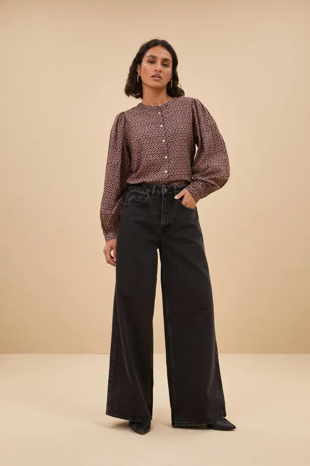 Women Rikki Loops Blouse Loops Print Bybar Blouses