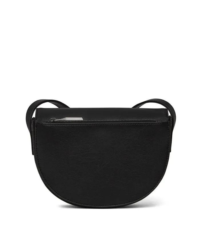 Women Rith Vegan Saddle Bag 8211 Vintage Black Matt and Nat Crossbody