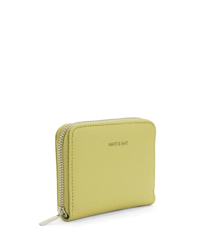 Women Rue Small Vegan Zip Wallet 8211 Purity Pear Matt and Nat Wallets