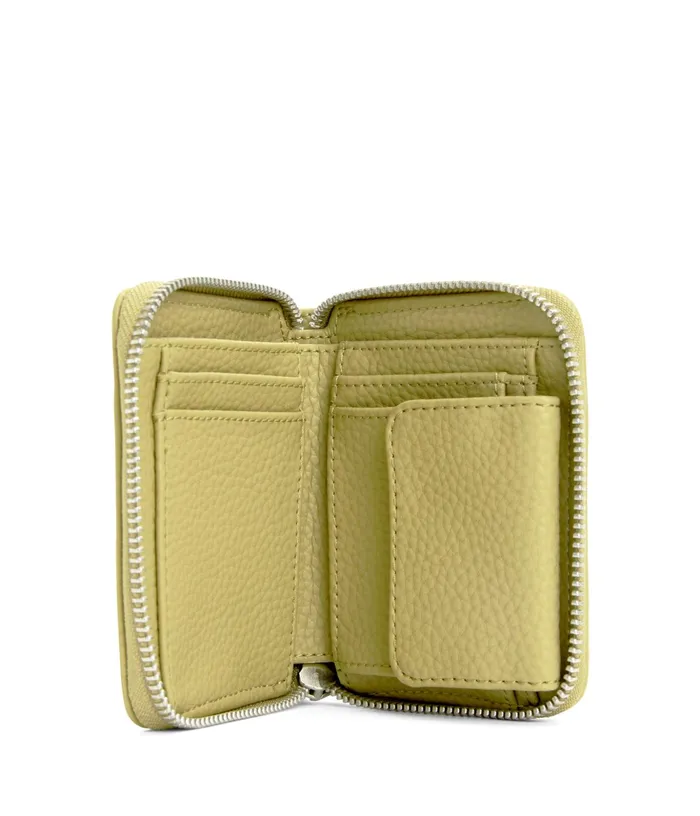 Women Rue Small Vegan Zip Wallet 8211 Purity Pear Matt and Nat Wallets
