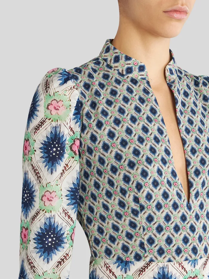 Women Sabl Dress With Geometric Print Etro Dresses
