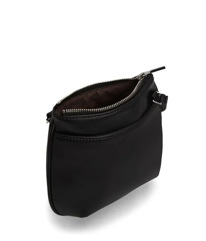 Women Salo Vegan Crossbody Bag 8211 Loom Black Shiny Nickel Matt and Nat Crossbody
