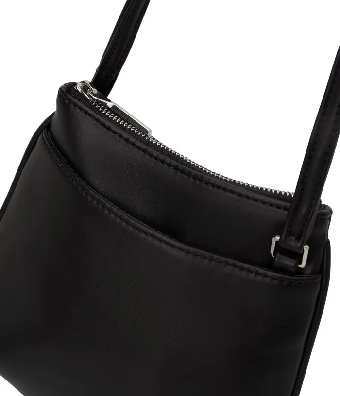 Women Salo Vegan Crossbody Bag 8211 Loom Black Shiny Nickel Matt and Nat Crossbody