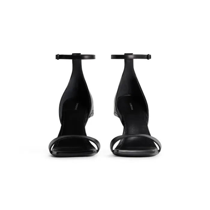 Women Sandals and Mules Balenciaga Hourglass 100mm Sandal In Black