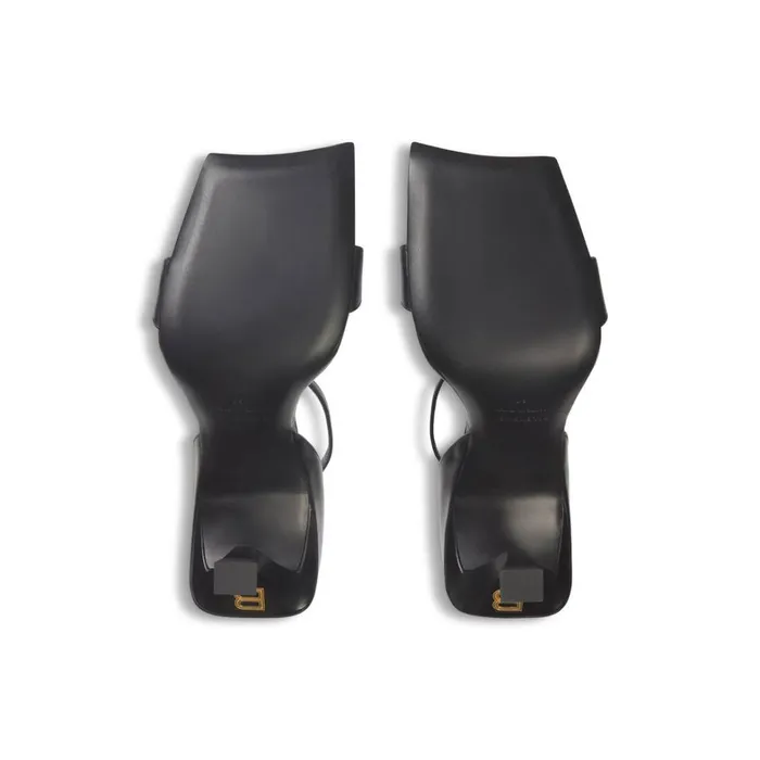 Women Sandals and Mules Balenciaga Hourglass 100mm Sandal In Black