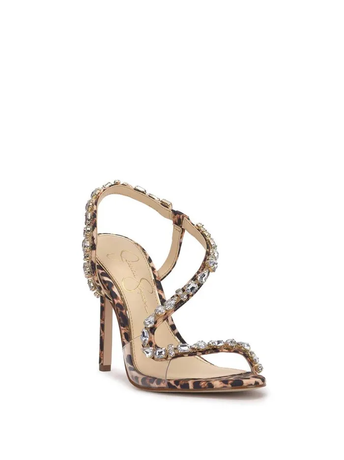 Women Sandals Jessica Simpson Jaycin High Heel In Leopard