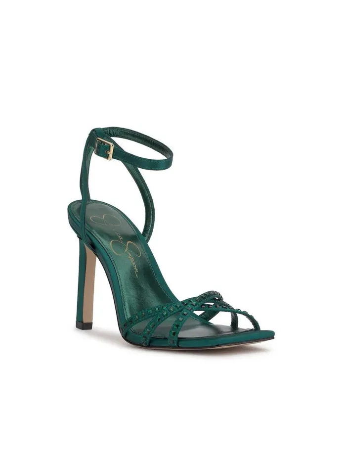 Women Sandals Jessica Simpson Leonah High Heel Sandal In Evergreen