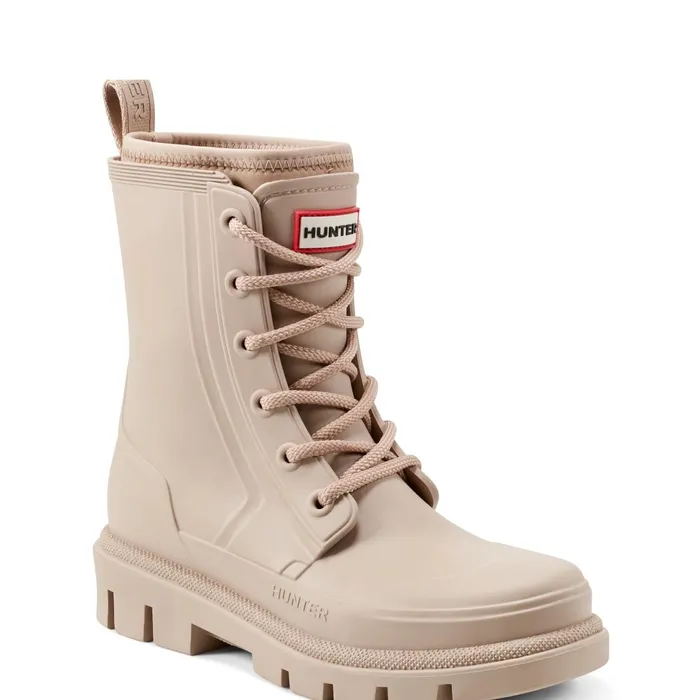 Women Short and Ankle Boots Hunter Boots Diana Waterproof LaceUp Rain Boots Medium Natural Women Short and Ankle Boots Hunter Boots Diana Waterproof LaceUp Rain Boots Medium Natural