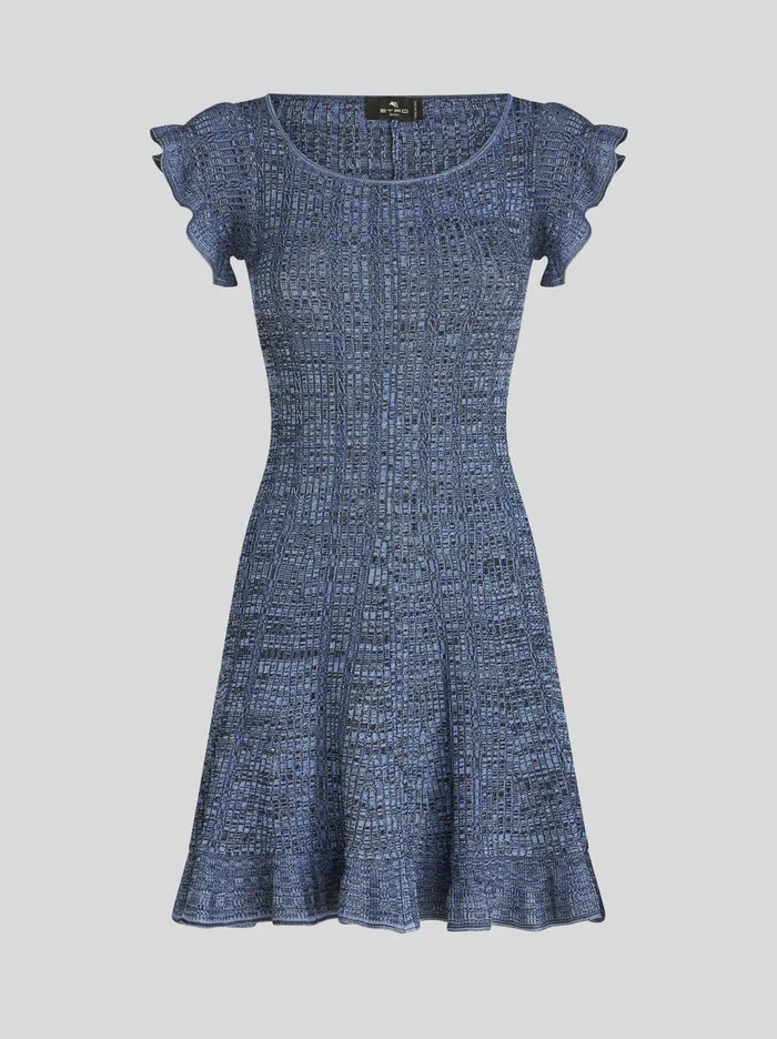 Women Short Knitted Dress Etro Dresses