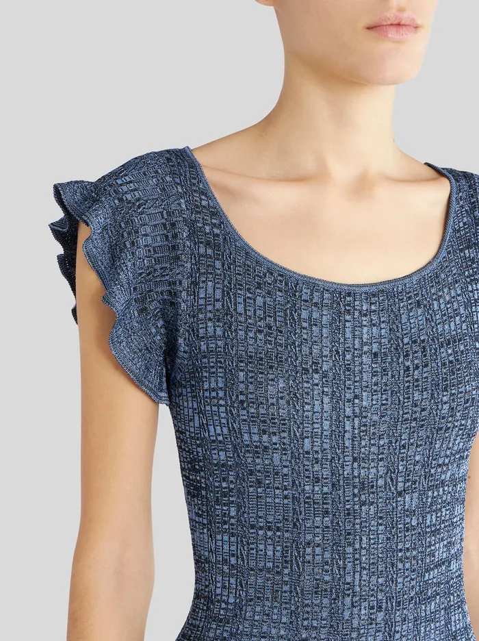 Women Short Knitted Dress Etro Dresses