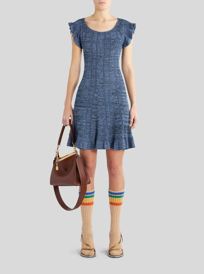 Women Short Knitted Dress Etro Dresses