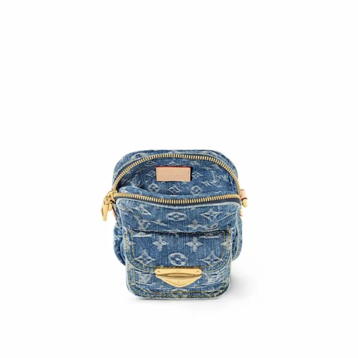 Women Shoulder and Totes Louis Vuitton Louis Vuitton M82948 Fairfax Pochette Denim Blue 8211 Louis Vuitton Handbag Store