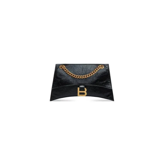Women Shoulder Bags Balenciaga Crush Small Chain Bag In Black