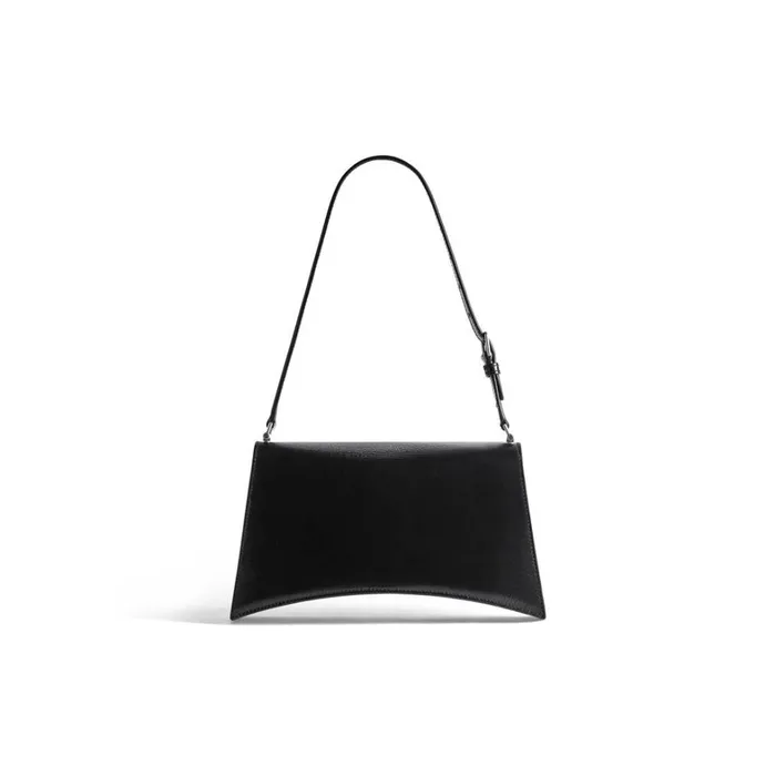 Women Shoulder Bags Balenciaga Crush Small Sling Bag In Black