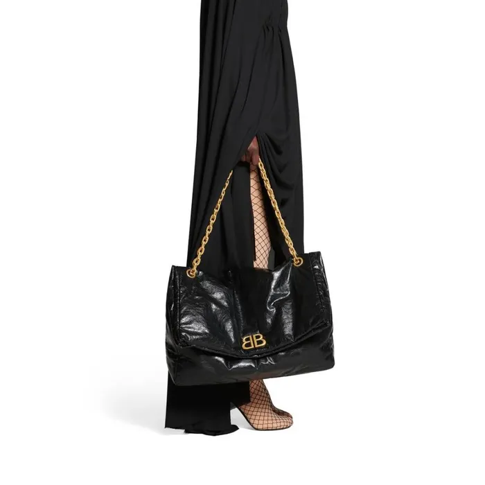 Women Shoulder Bags Balenciaga Monaco Large Chain Bag In Black