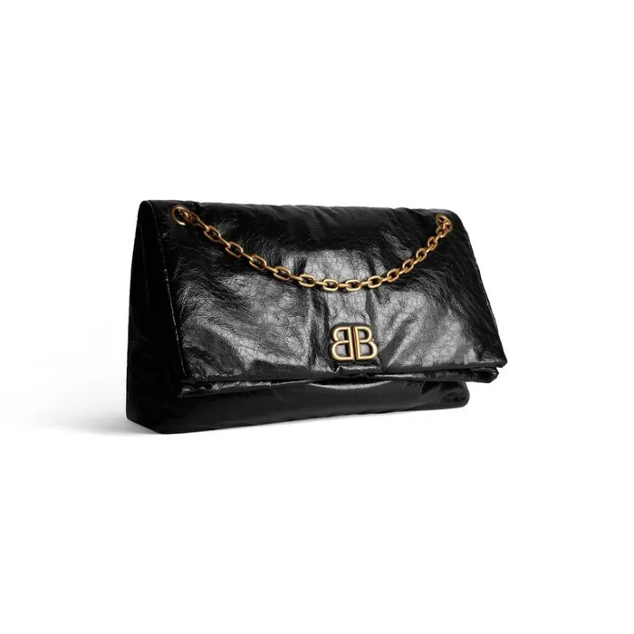 Women Shoulder Bags Balenciaga Monaco Large Chain Bag In Black