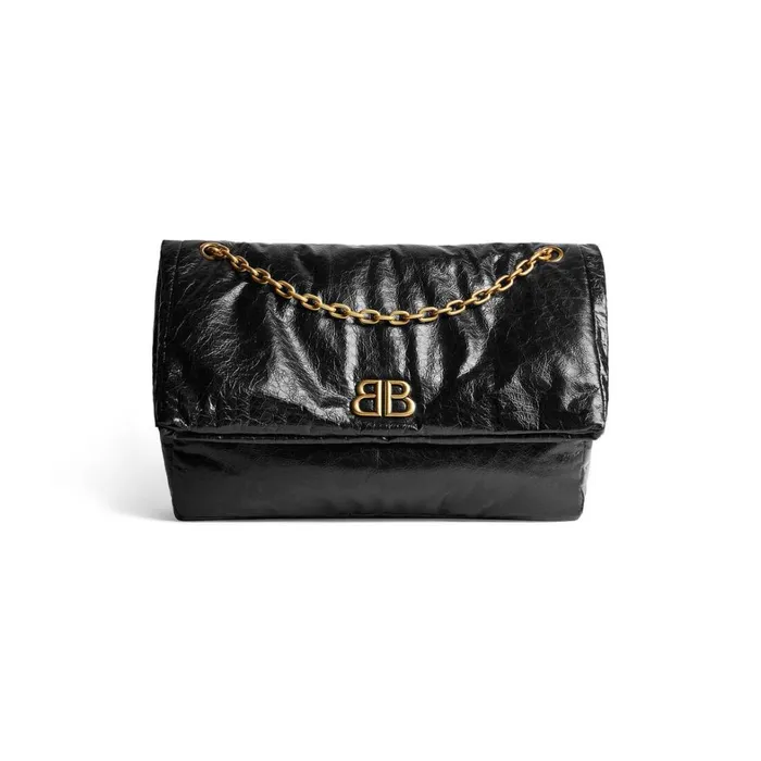 Women Shoulder Bags Balenciaga Monaco Large Chain Bag In Black