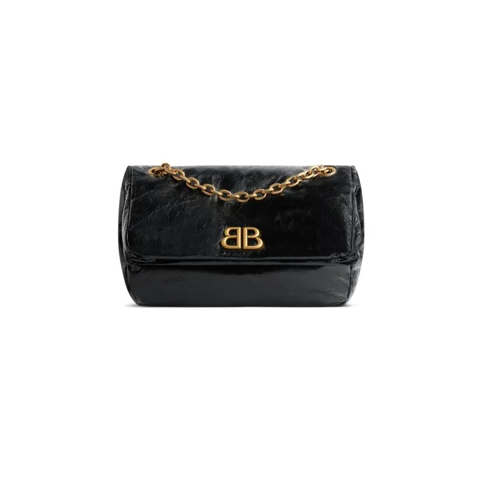 Women Shoulder Bags Balenciaga Monaco Small Chain Bag In Black