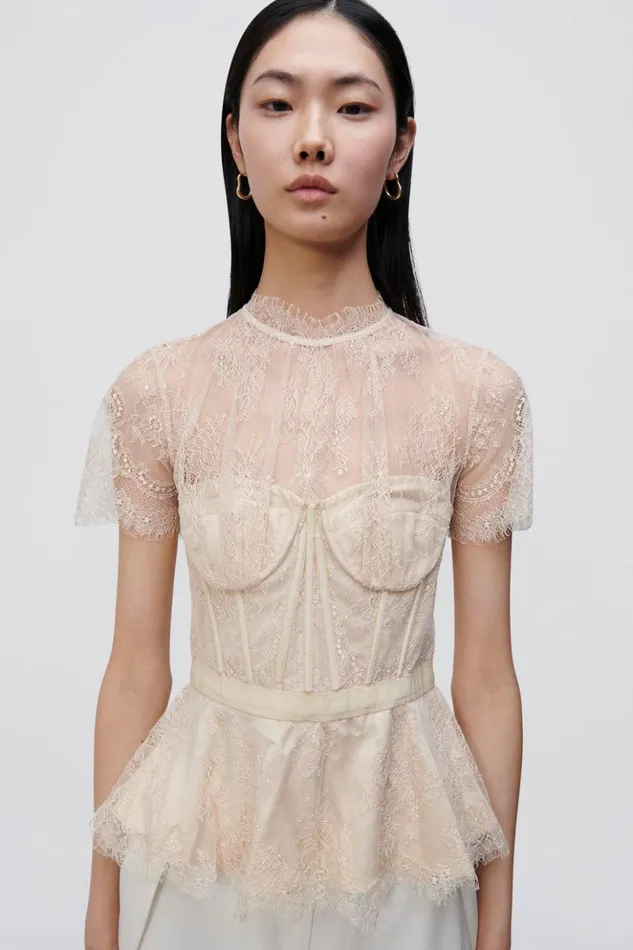 Women Signature Kehlani Bustier Top Champagne Jonathan Simkhai Tops and Bodysuits Women Signature Kehlani Bustier Top Champagne Jonathan Simkhai Tops and Bodysuits