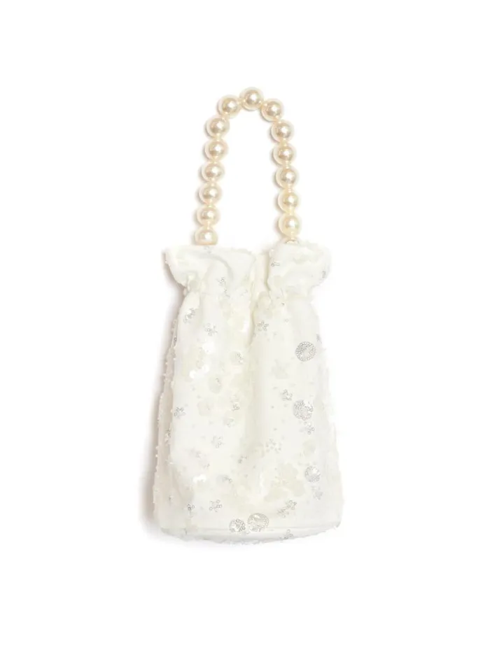 Women Sister Jane DREAM Carolina Embellished Bag Snow White