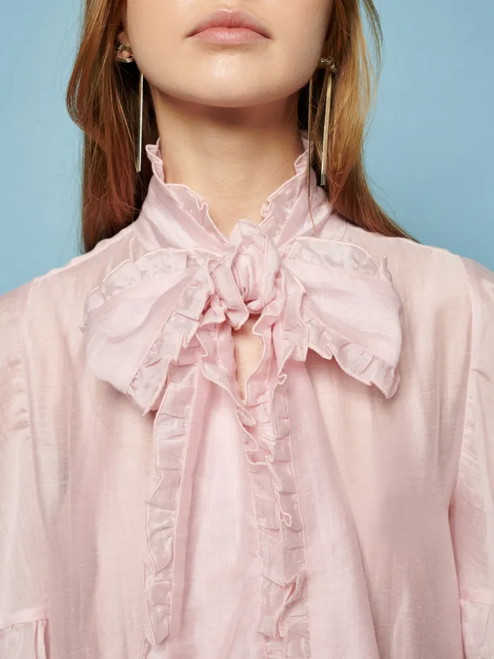 Women Sister Jane Dresses Bertie Bow Mini Dress Baby Pink