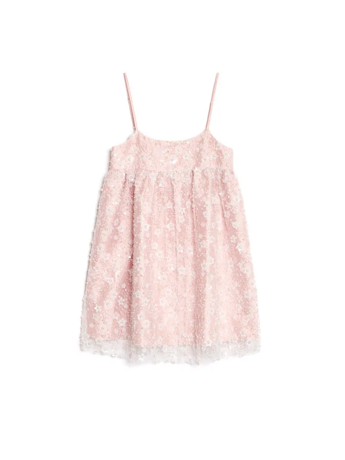 Women Sister Jane Dresses DREAM Prairie Bead Mini Dress Rose Pink
